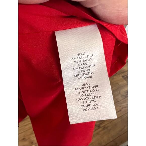 NWT Tahari size 10 red black animal print maxi dress - Picture 4 of 4